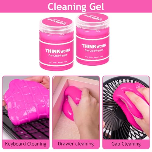 THINKWORK Pink Car Duster Interior Kit - Image 4