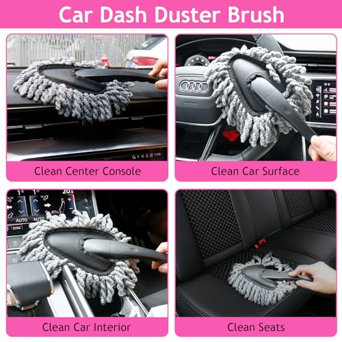 THINKWORK Pink Car Duster Interior Kit - Image 5