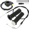 YOXUFA Throttle Cable Assembly Twist Throttle Grip Kit