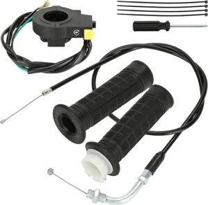 YOXUFA Throttle Cable Assembly Twist Throttle Grip Kit