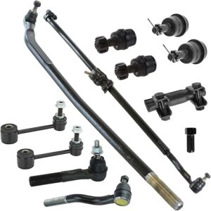 TRQ Tie Rod End Drag Link Ball Joint Kit for Jeep Wrangler JK