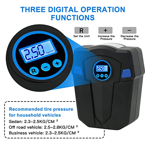 TILIBOTE Portable Tire Inflator & Repair Kit - Image 3