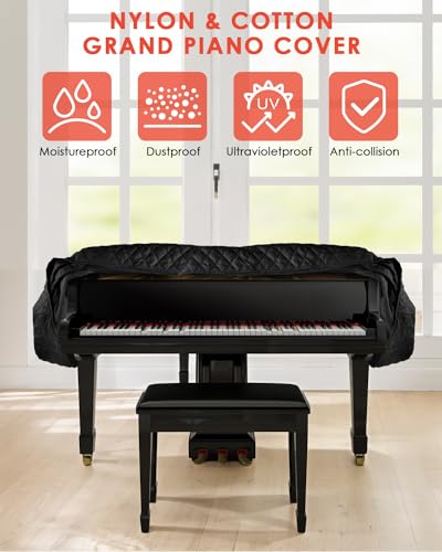 TINDTOP Thickened Waterproof Baby Grand Piano Cover - Image 4