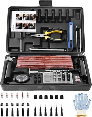 AUTOWN Tire Repair Kit, 102 Pcs Heavy Duty