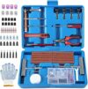 TILIBOTE Tire Repair Kit, 117pcs Heavy Duty