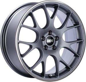 BBS Titanium Wheel With Polished Steel Rim