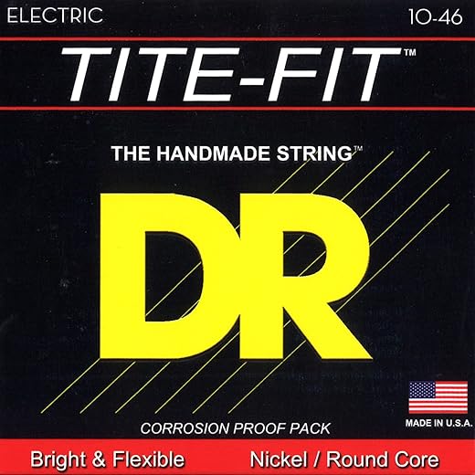 DR Strings Tite Fit Electric Round Core Strings 10-46
