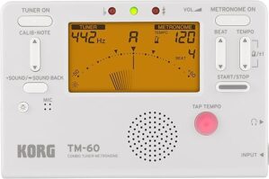 Korg TM-60 Combo Tuner Metronome, White