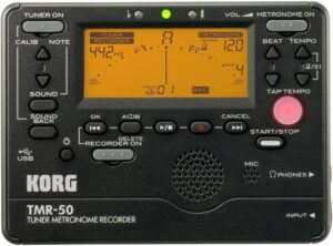 Korg TMR50BK Tuner Metronome Recorder - Black
