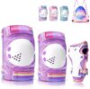ZOOBLISS Toddler Knee And Elbow Pads Set