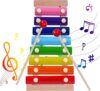 Smoiioues Toddler Wooden Xylophone Musical Toy