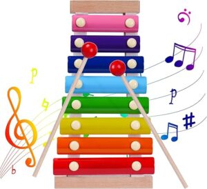 Smoiioues Toddler Wooden Xylophone Musical Toy