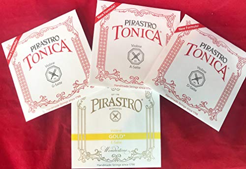 Tonica Violin Strings Set With Gold E - Image 2