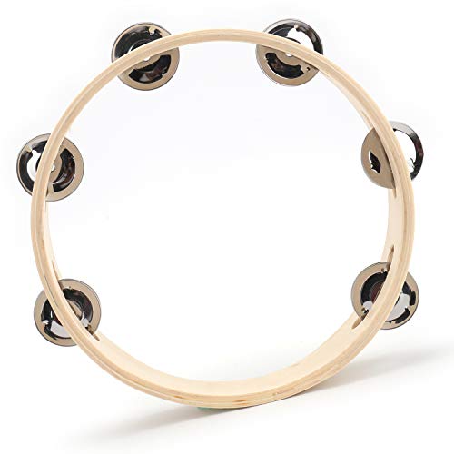 Tosnail 8" Wood Tambourine - 2 Pack - Image 2