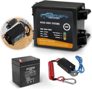 CINVEI Trailer Brakes Breakaway Kit with Charger