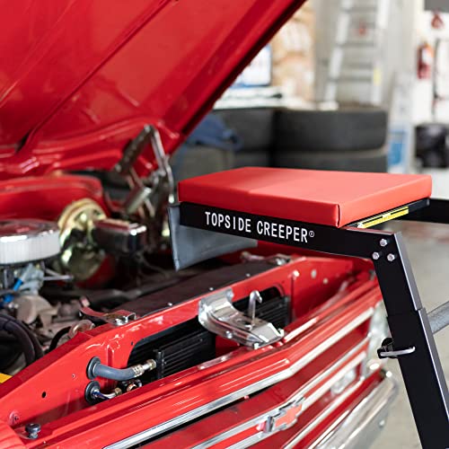 Traxion Foldable Topside Engine Creeper, Red/Black - Image 3
