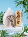 Shamanicshop Treble Clef Jewish Harp With Case