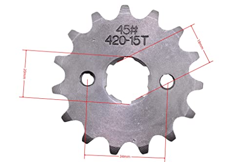 TRKIMAL Front Sprocket 420-15T For Dirt Bikes - Image 2