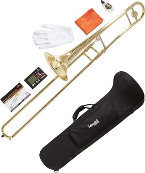Mendini by Cecilio Trombone Kit – Bb Tenor Brass Instrument