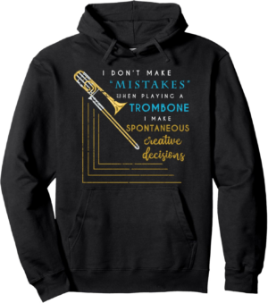 Trombonist Gifts Trombone Music Trombonist Jazz Musician Pullover Hoodie
