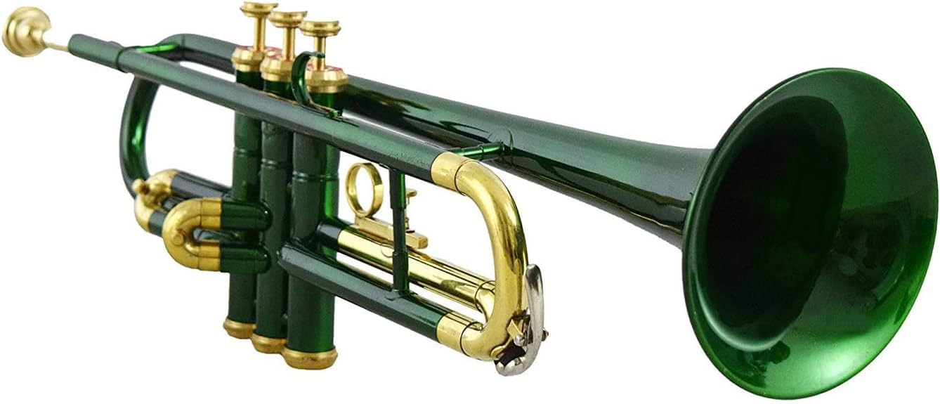 SM'SAI MUSICALS Trumpet Bb Pitch Green