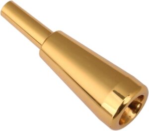 Mxfans Trumpet Mouthpiece Brass Gold-plated 1.5C