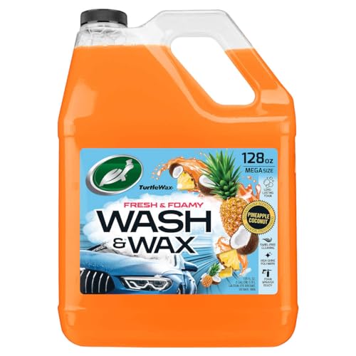 Turtle Wax Fresh & Foamy Wash and Wax, Pineapple Coconut Scent - Image 3
