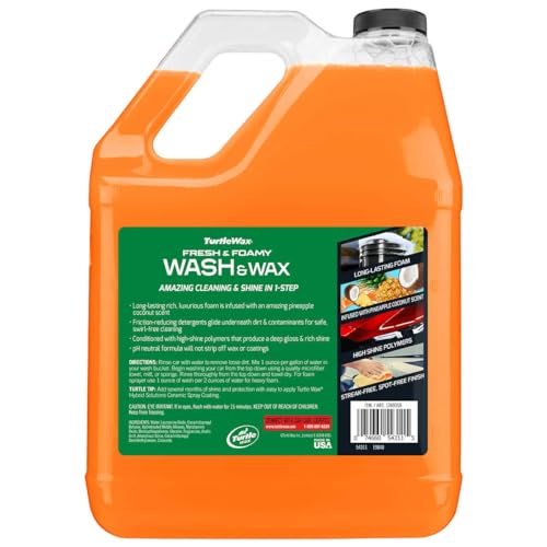 Turtle Wax Fresh & Foamy Wash and Wax, Pineapple Coconut Scent - Image 2