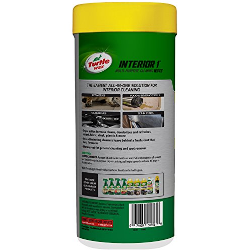 Turtle Wax Quick And Easy Interior Cleaning Wipes 50648 - Image 2