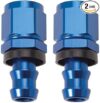 Edelbrock Twist-Lok Red/Blue -6AN Straight Hose End