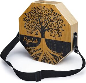 POGOLAB Two-Tone Portable Travel Cajon Drum