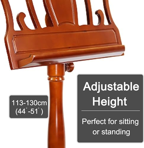 TXGJWRA Vintage Wooden Adjustable Sheet Music Stand - Image 4