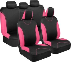 BDK UltraSleek Pink Car Seat Covers Set