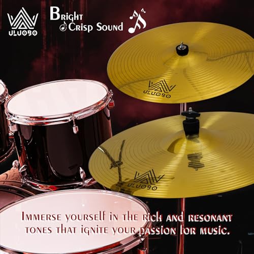 ULUOBO 6-Piece Drum Cymbals Set 10''-20 - Image 5