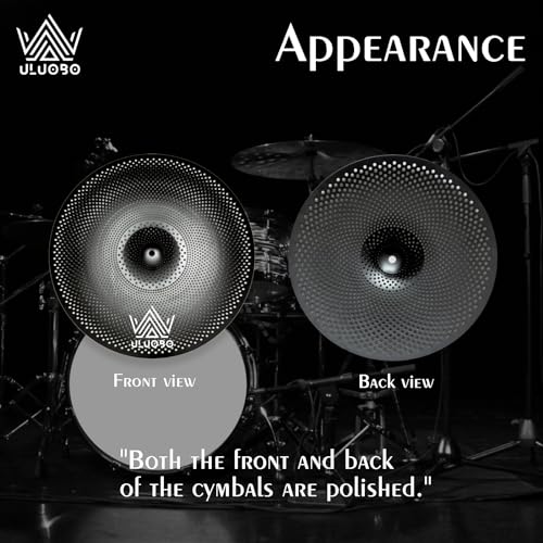 ULUOBO Low Volume Silent Cymbal Pack, 9 Pieces - Image 4