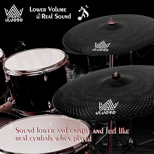ULUOBO Low Volume Silent Cymbal Pack, 9 Pieces - Image 5
