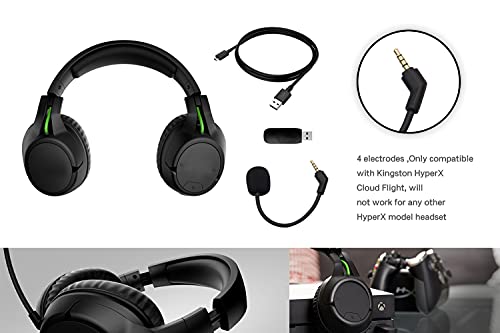 UNCLE LIGHT Replacement Game Mic For Kingston HyperX Cloud Flight Flight S Gaming Headset On PS4 PS5 Xbox One PC, 3.5mm Detachable Boom Microphone - Image 2