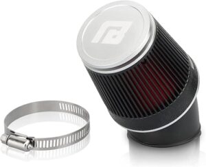 nibbi Universal 48mm Motorcycle Air Filter (Silver)