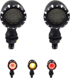 LIUJJYH Universal Rear LED Turn Signals Brake Lights