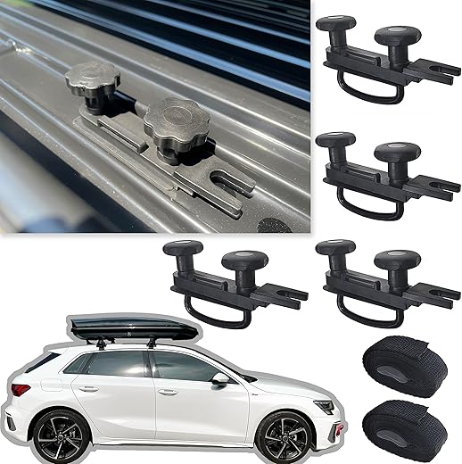 ZQULOYO Universal Stainless Steel Roof Box U-Bolt Clamps