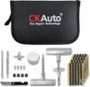 CKAuto Universal Tire Repair Kit, Heavy Duty Tool Kit