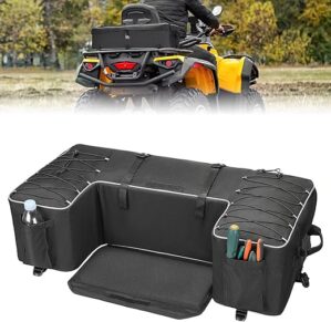 KEMIMOTO Upgrade ATV Rear Seat Storage Bag