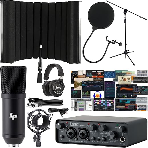 LyxJam USB Audio Interface With Microphone Kit