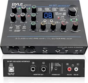Pyle USB Audio Interface With Multiple Inputs