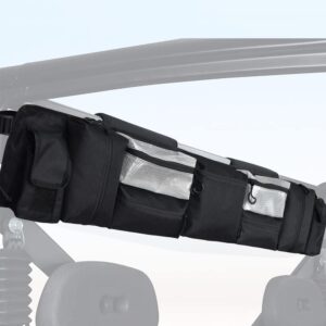 motoparty UTV Roll Cage Organizer, Rear Storage Bag