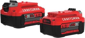 CRAFTSMAN V20 Lithium Ion Battery, 4.0-Amp, CMCB204-2