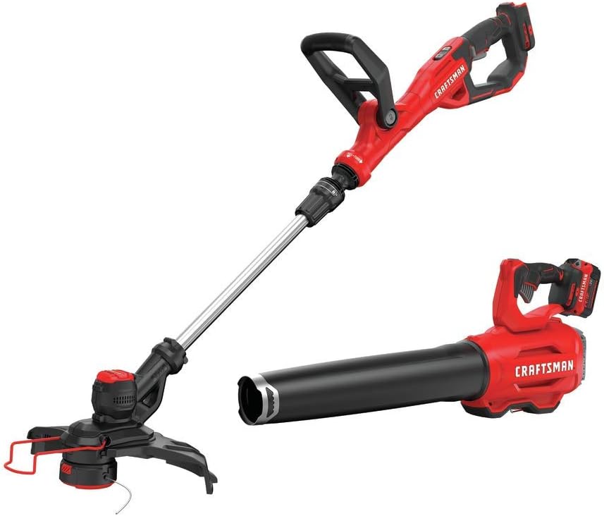 CRAFTSMAN V20 String Trimmer & Leaf Blower Combo (CMCK297M1)