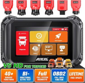 ANCEL V5 HD Truck Scanner, 2024 Diesel Diagnostic Tool