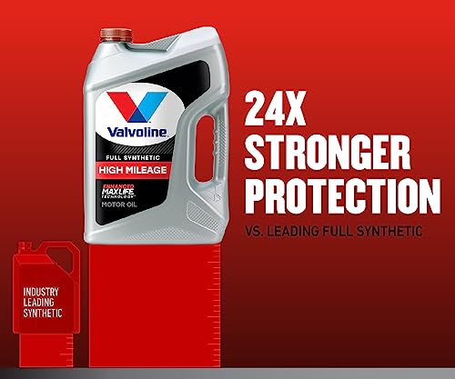Valvoline Full Synthetic High Mileage Motor Oil 5W-20 5 QT - Image 4