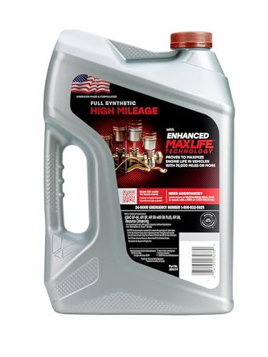 Valvoline Full Synthetic High Mileage Motor Oil 5W-20 5 QT - Image 2